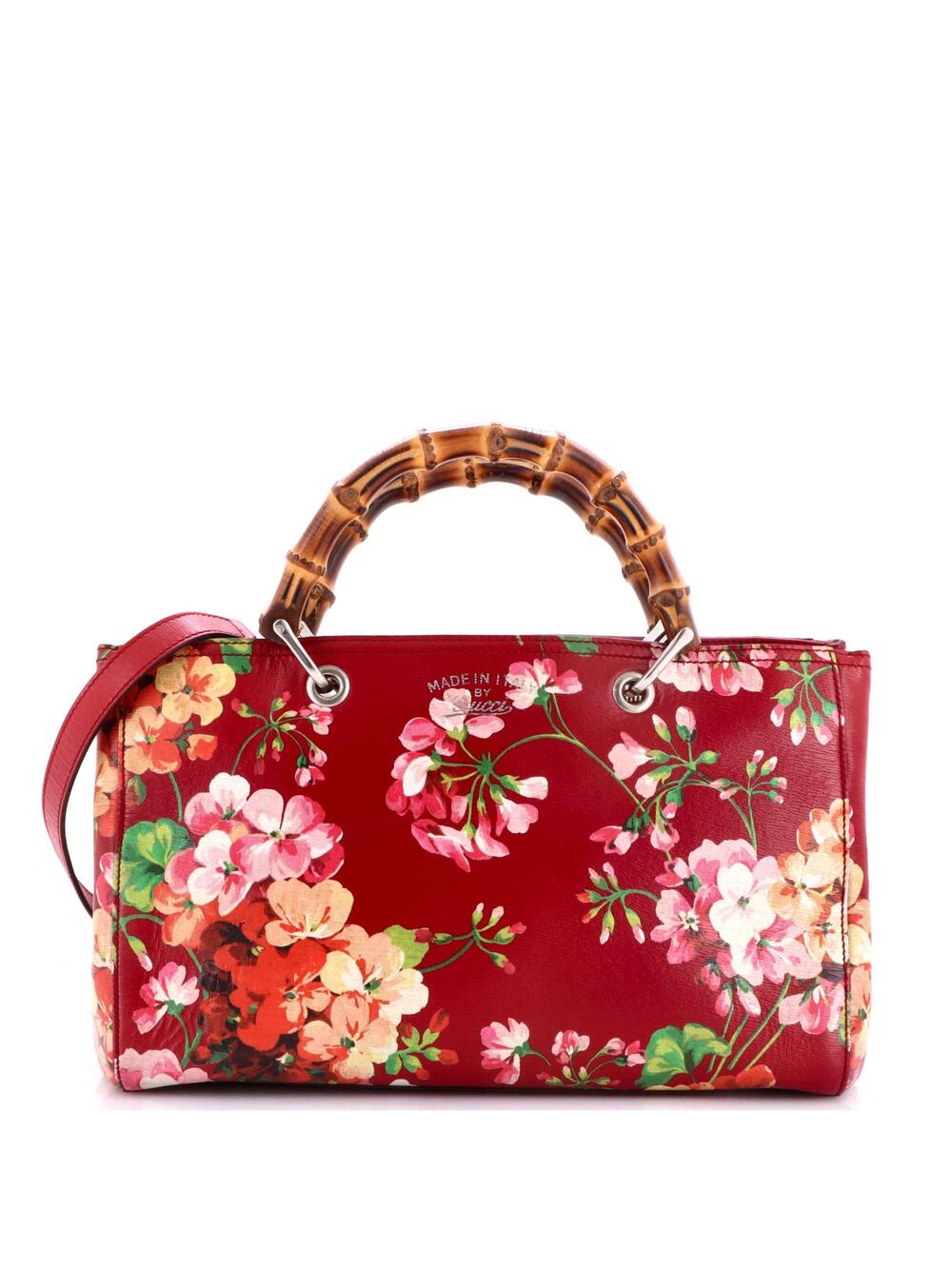 Gucci Bamboo Shopper Tote Blooms Print #340759G99B